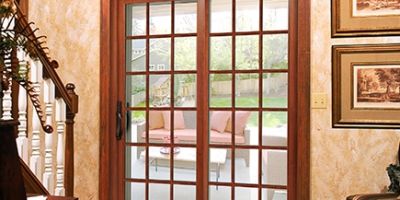 paned sliding patio doors