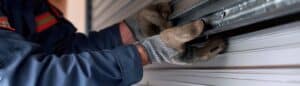 Garage door tech performing garage door repair in moorestown nj